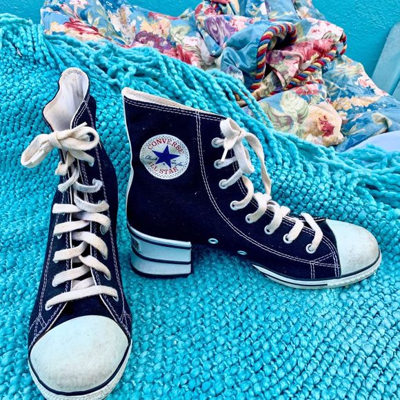 converse all star high heel sneakers